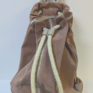 Free People Varsity Dust Pink Suede Sling Bag